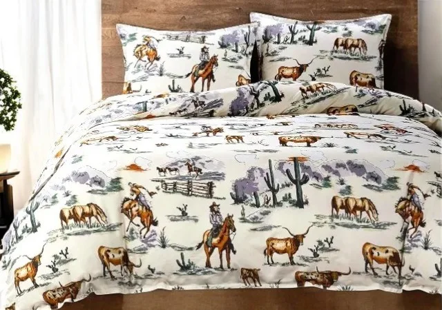 HiEnd Accents Western Bedding Collection featuring rustic, elegant designs for a cozy, stylish bedroom